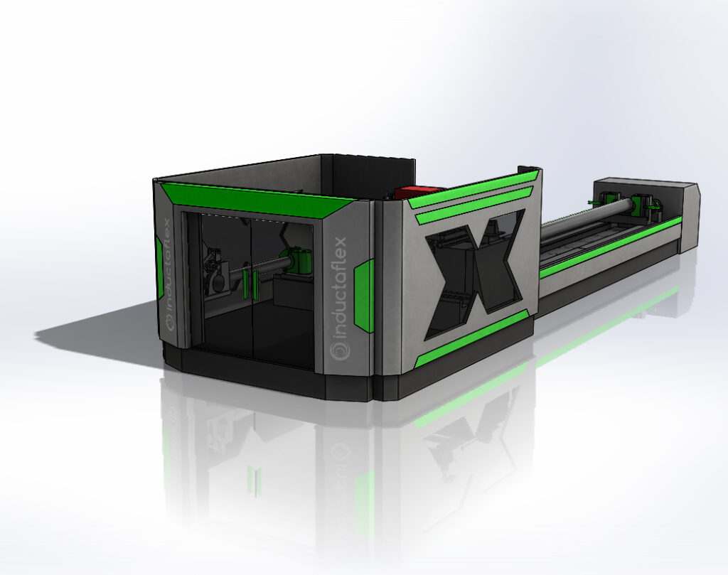 Induction pipe bending machine for nuclear and high specification