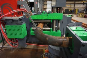Induction pipe bending new technology clamp