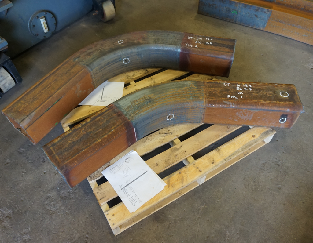 tight induction pipe bends
