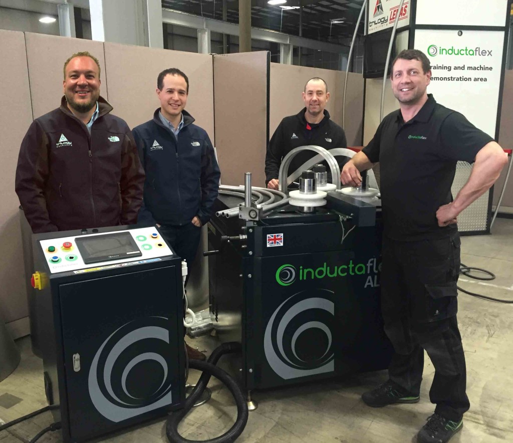 Ben Flamholz, Matt Weeks and Fred Gebhardt from Trilogy welcomed Managing Director of Inductaflex