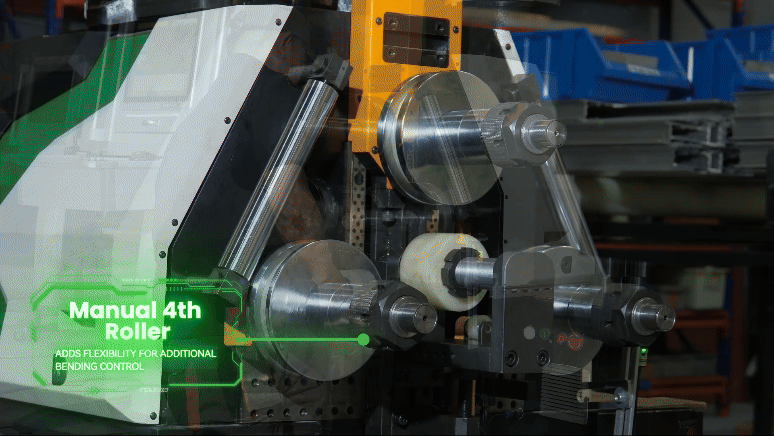 4th roller - Aluminium Bending Machine